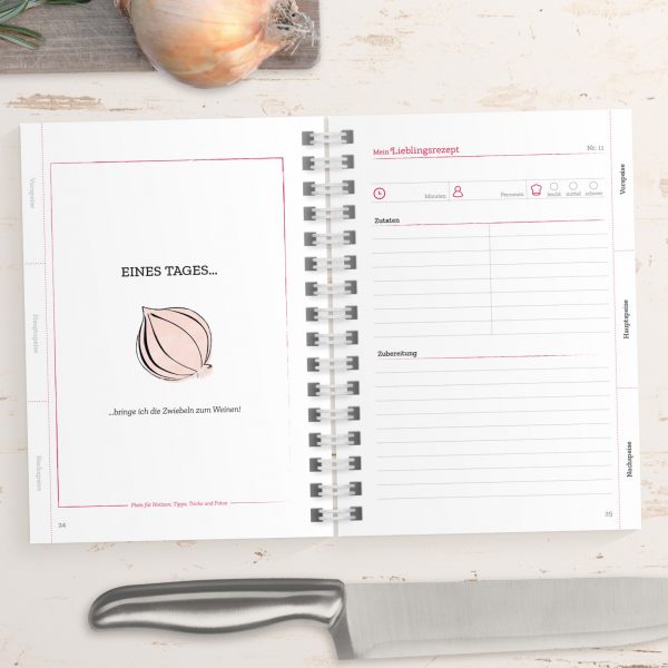 DIY Rezeptbuch zum selberschreiben (PINK, DIN A5) – Bild 7